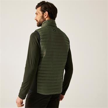 Andreson Hybrid Bodywarmer Olive Night-black